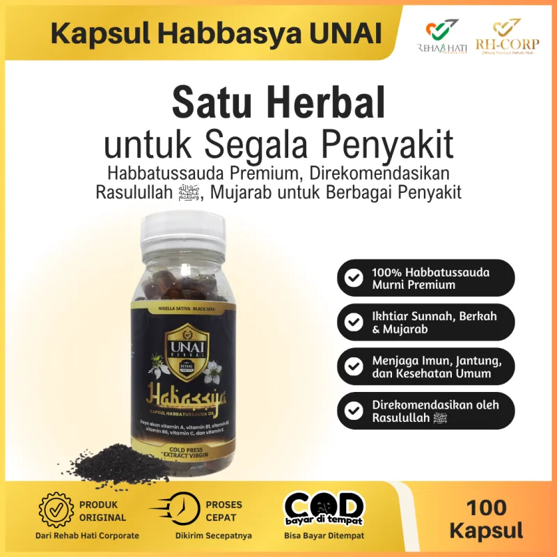 Kapsul Habbasya UNAI Rehab Hati Original